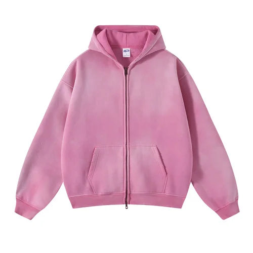 Wash Zip-Up Hoodie