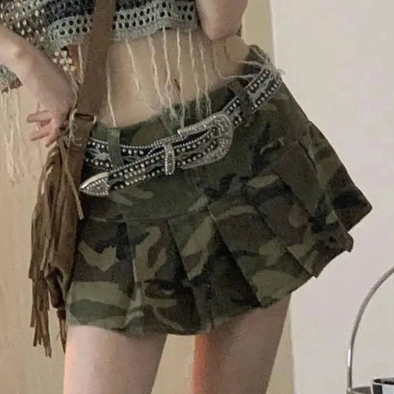 Camouflage A-Line Skirt