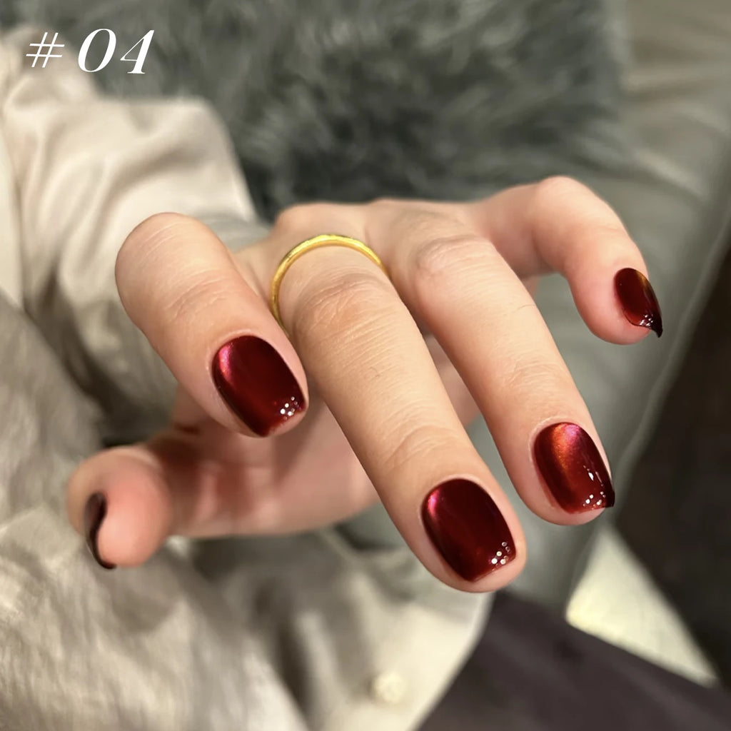 12ml 1-21pcs Brown Gold Cat Eye Gel Nail Polish