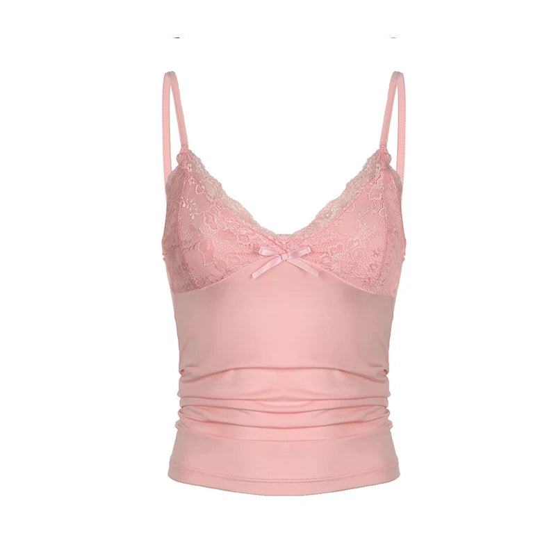 Low Cut Lace V-Neck Camisole