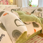 Warm Plush Flannel Duvet Cover