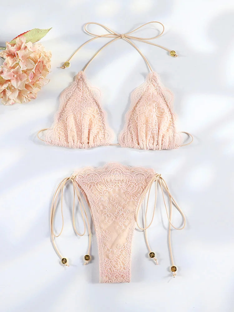 Hollow Lace Bikini