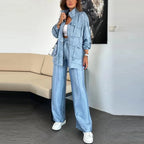 Zip Sweater & Long Pant Set