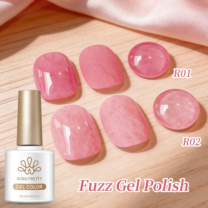 BORN PRETTY 1pc 10ml Pink Snug Fuzz Nail Gel Polish Semi Permanent Summer Nail Art Manicure Soak Off LED Varnish Nail Supplies