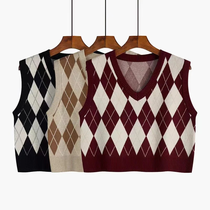 Diamond Knit Vest