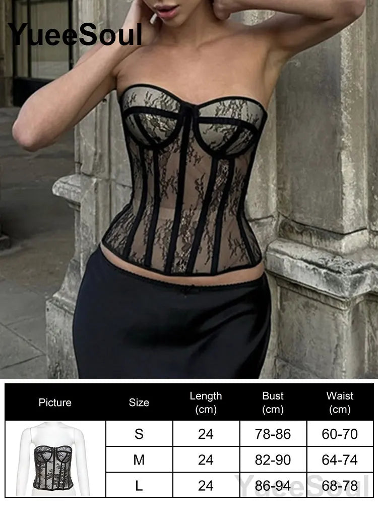 Strapless Corset Bustier Top