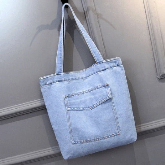 Canvas Denim Shoulder Bag