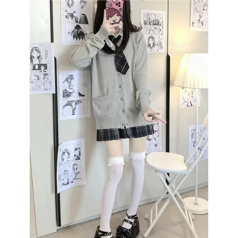 Loose Long Sleeve Knitted Sweater Coat
