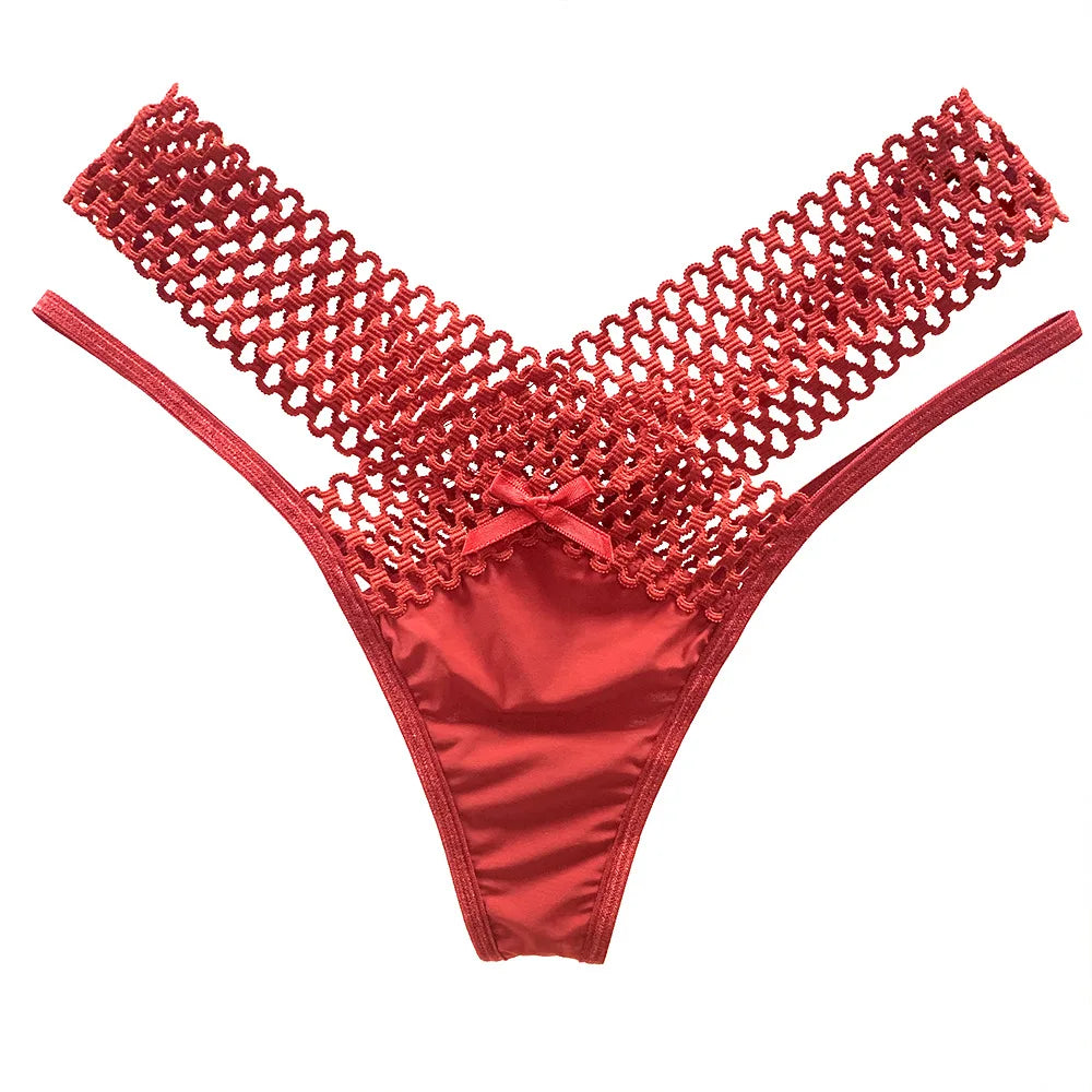 Sexy Leopard Lace Women Panties Seamless Underwear Hollow Out Sensual Lingerie Female Breathable Thongs T-back G-string