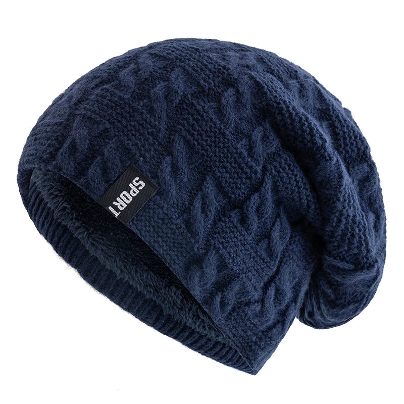 Cable Knit Slouchy Beanie