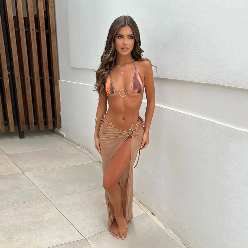 polovedo Print 3 Piece Micro Bikini