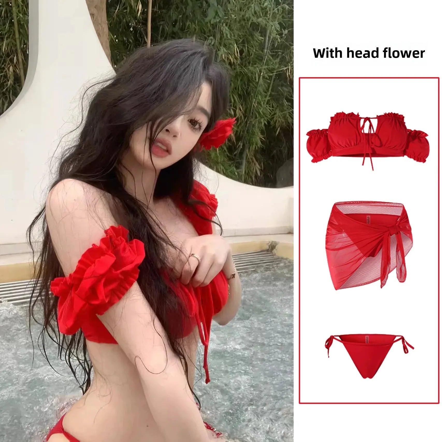Vintage Red Bikini