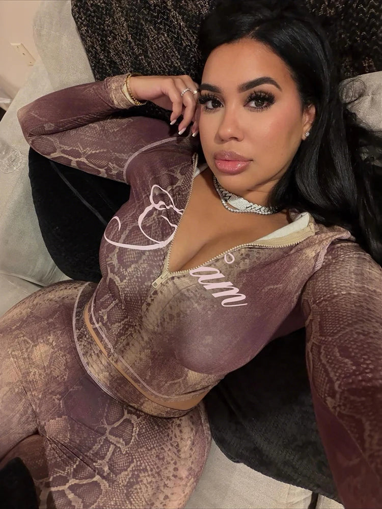 Letter Tracksuit 2-Piece Set