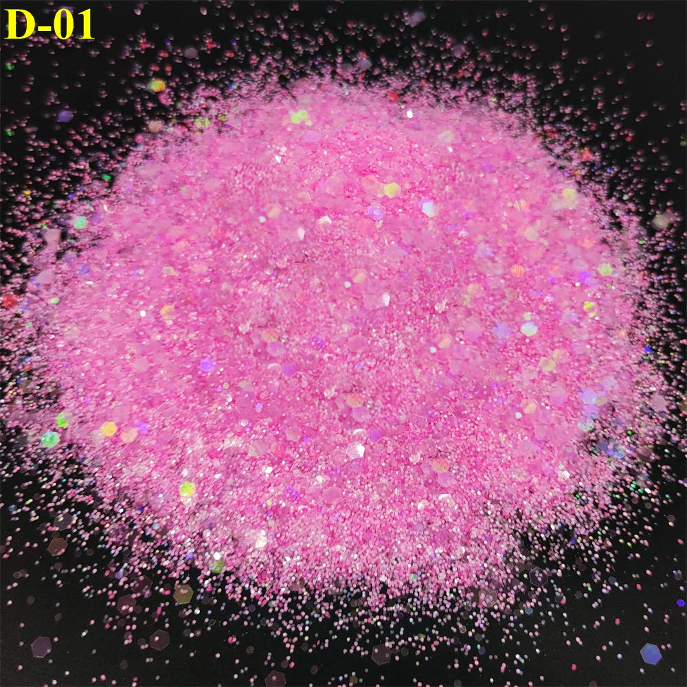 1KG Wholesale Mixed Size Holographic Nails Sequins Manicure Glitter Flakes Paillettes Nail Art Decorations Body/Face Glitter