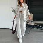 Zip Sweater & Long Pant Set