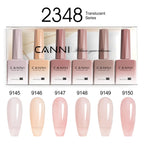 CANNI Nail Gel Polish Set Upgraded HEMA FREE Summer Nails Smooth Texture Ultra Gloss Top Coat Pigmented Gel Soak off UV LED Gel
