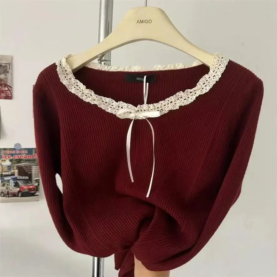 Lace Round Neck T-Shirt