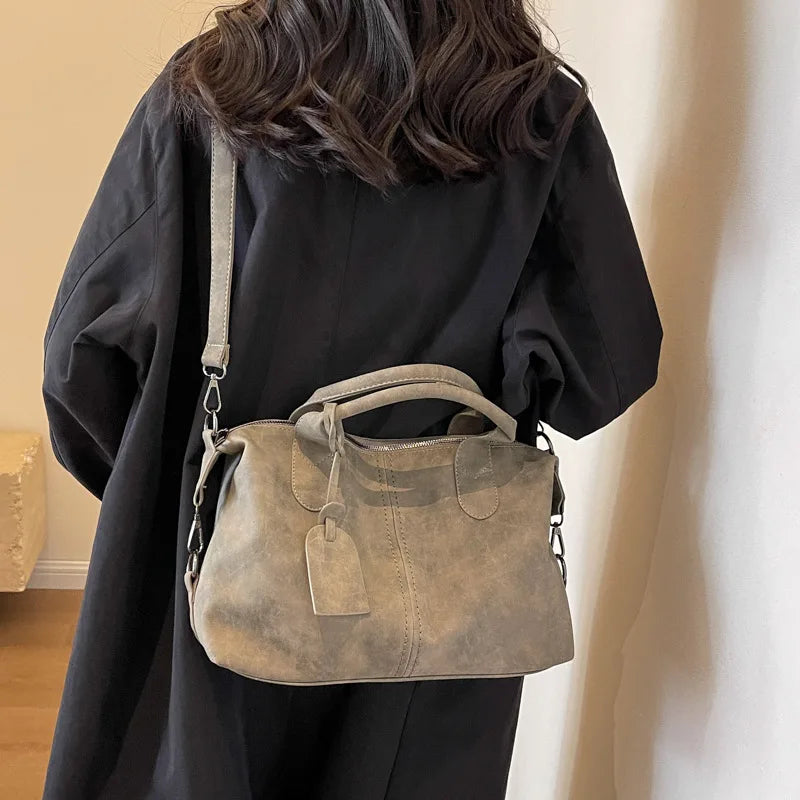 Classic Pebble-Grain Satchel