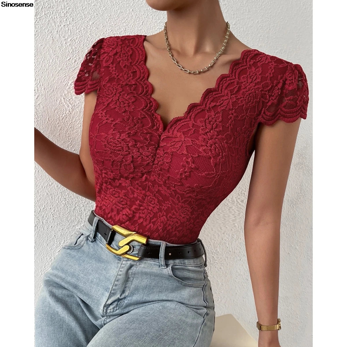 Embroidery Floral Contrast Lace Teddy Bodysuit
