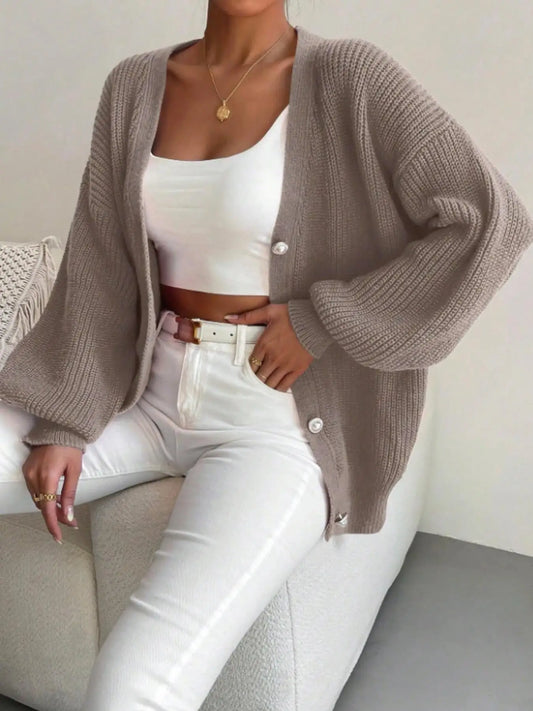 Oversized Chunky Knit Cardigan
