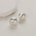 925 Sterling Silver Vintage Round Earrings