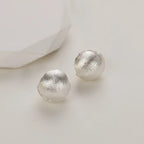 925 Sterling Silver Vintage Round Earrings
