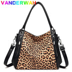 Leopard Shoulder Tote