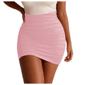 Summer Short Elastic Pleated Skirt