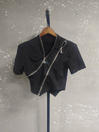 DEAT Zipper T-Shirt