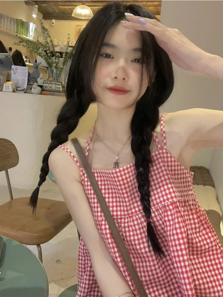 Red Plaid Camisole