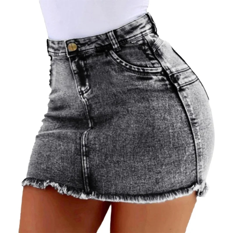 Denim Mini Skirt