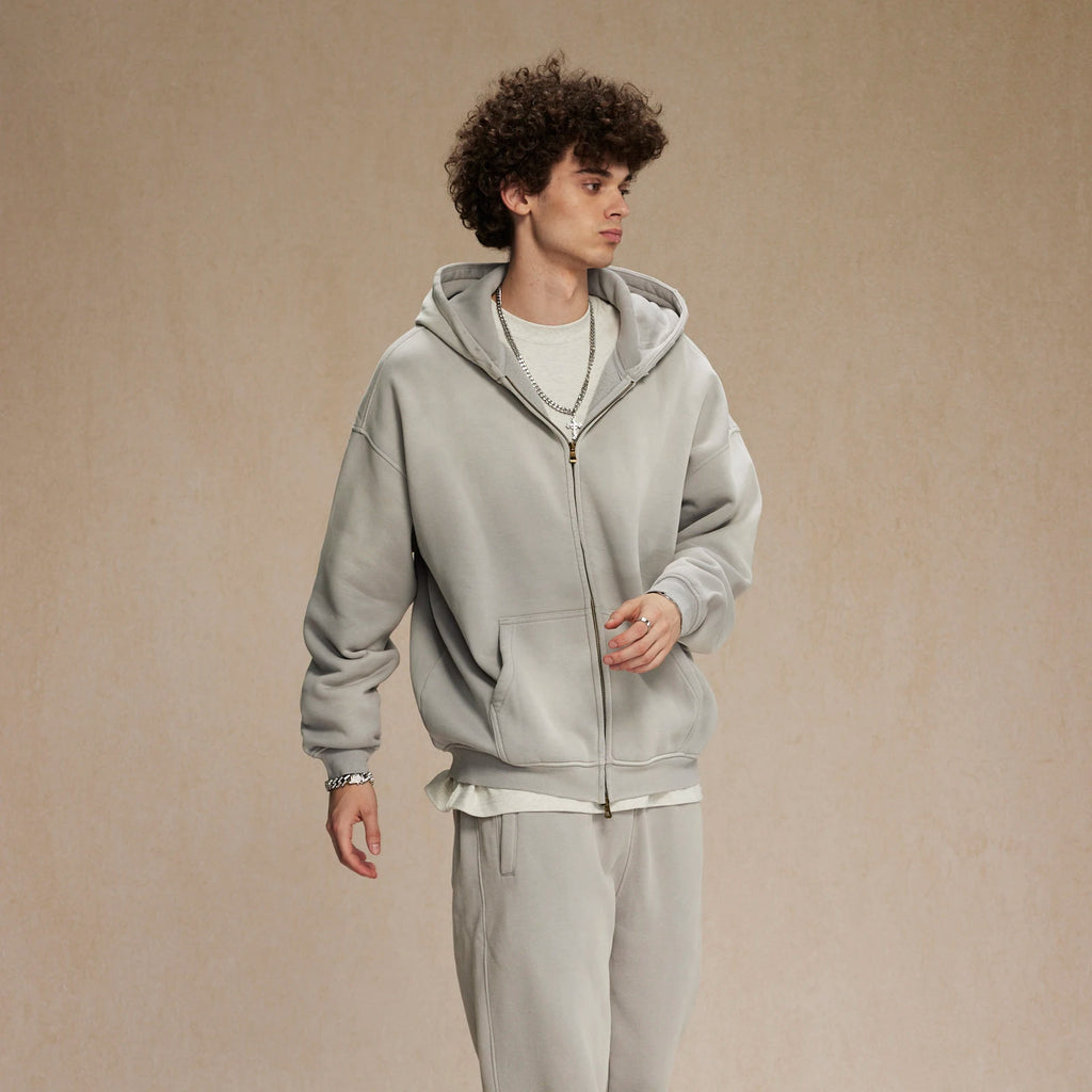 Wash Zip-Up Hoodie