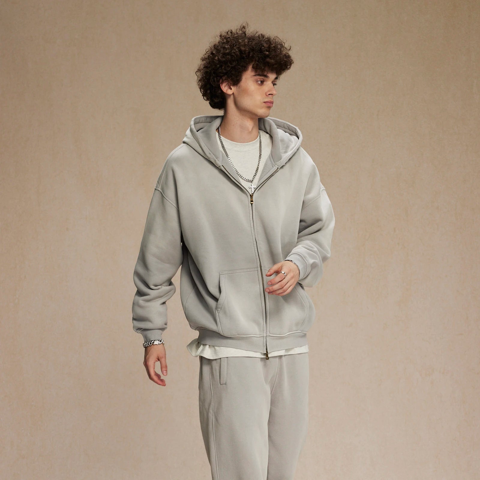 Wash Zip-Up Hoodie