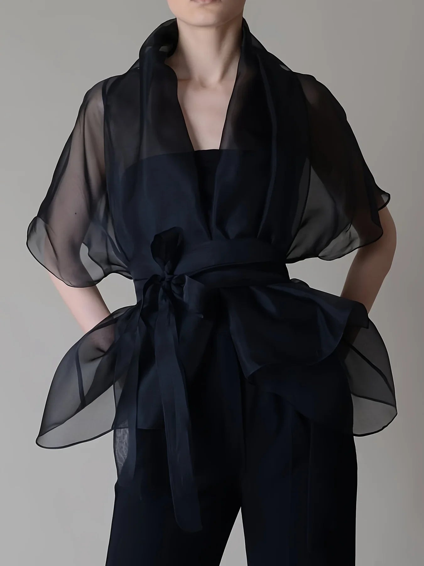 Organza Mesh Blouse