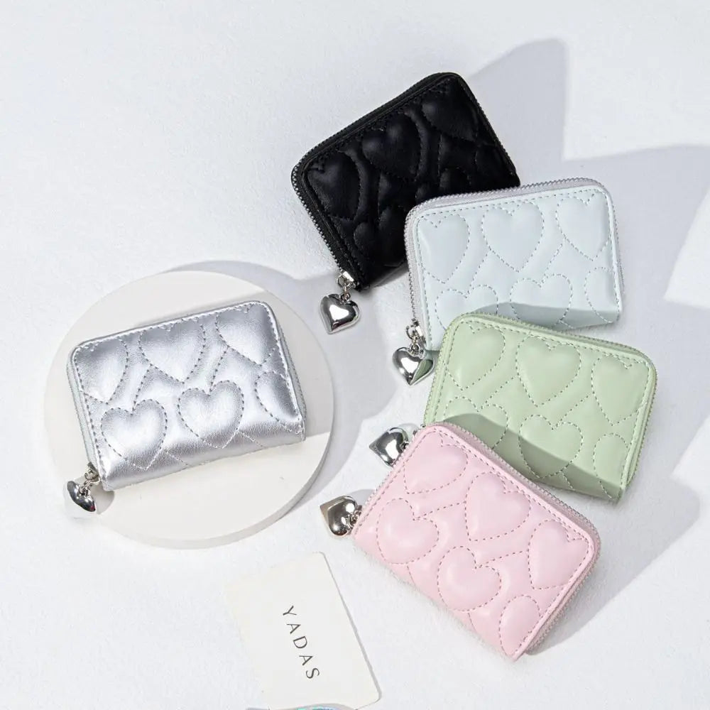 Embroidered Heart Wallet