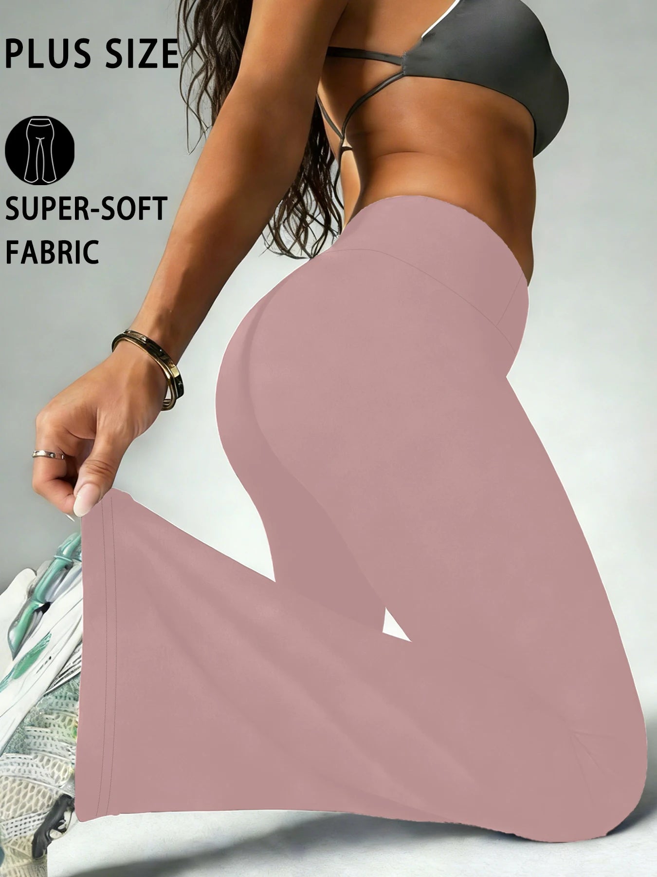 High-Rise Flared Yoga Trousers