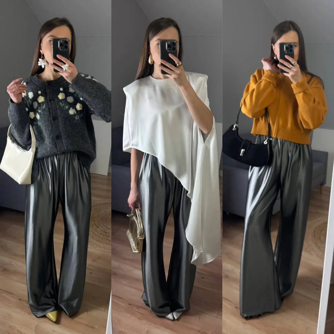 Satin Wide Leg Pants