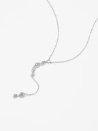 925 Sterling Silver Gold Round Long Pendant Chain Necklace