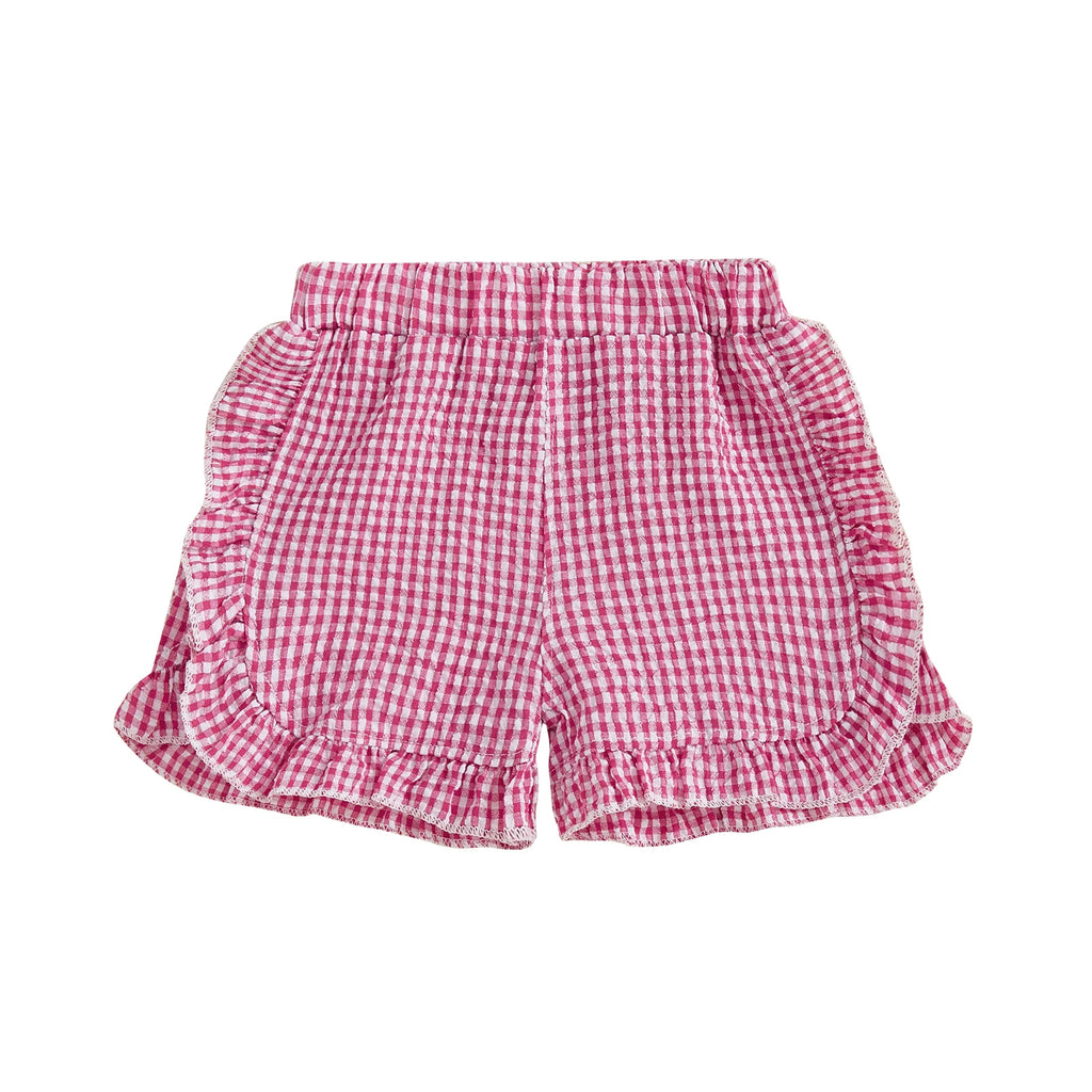 Gingham Ruffle Shorts