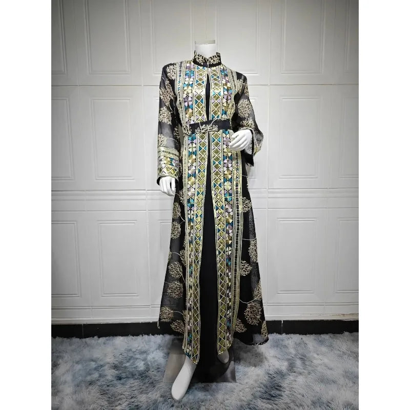 Eid Abaya Women Party Dress 2 Piece Set Kaftan Jalabiya Elegant Muslim Dubai Vestidos Largo Ramadan Caftan Long Robe Abayas 2026