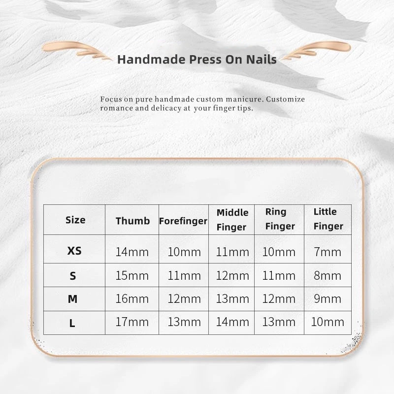 10Pcs Handmade Press on Nails Full Cover Hallowmas Black Cat Eye French Almond False Nails Metals Design Wearable Manicure Tips