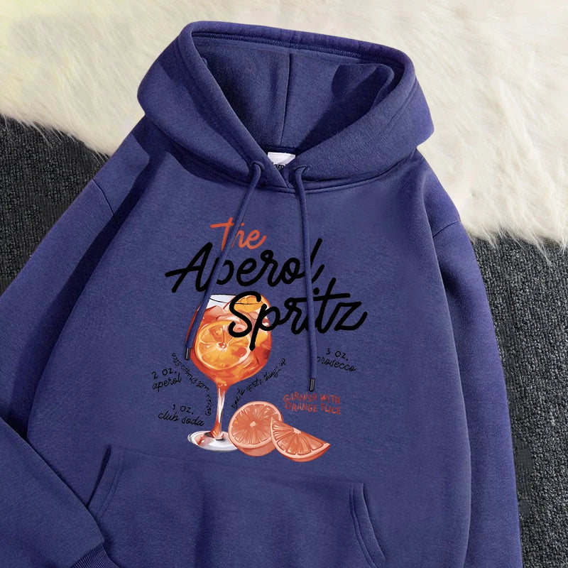 The Aperol Spritz Retro Cocktail Hoodie