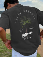 Coconut Tree Letter Printed Tee