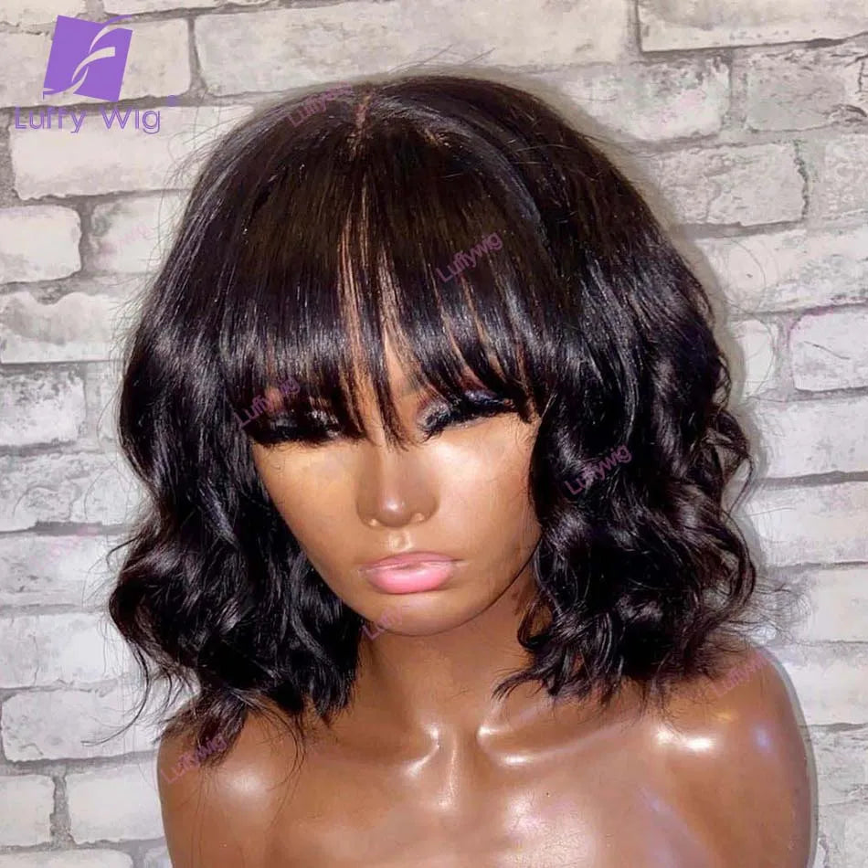Short Human Hair Bob Wig