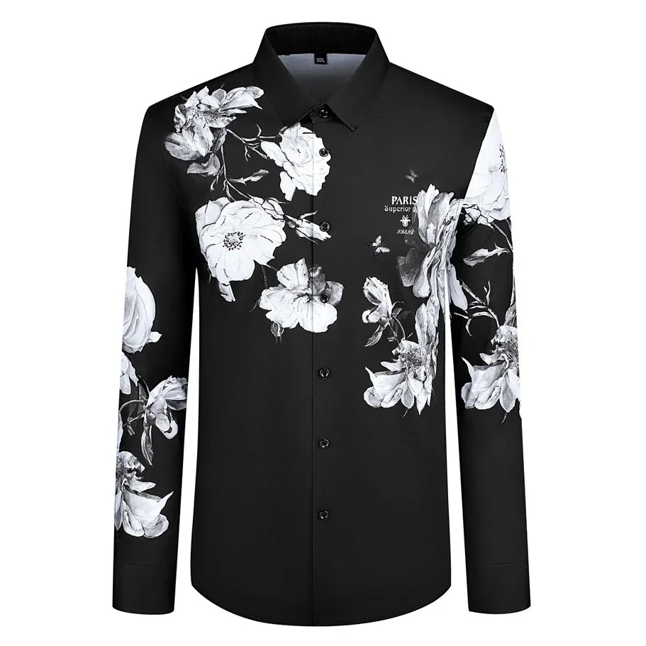 Rhinestone Flower Shirt