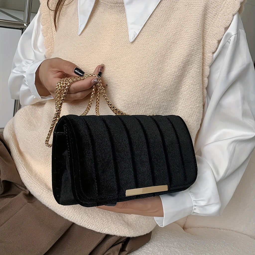 Velvet Shoulder Bag