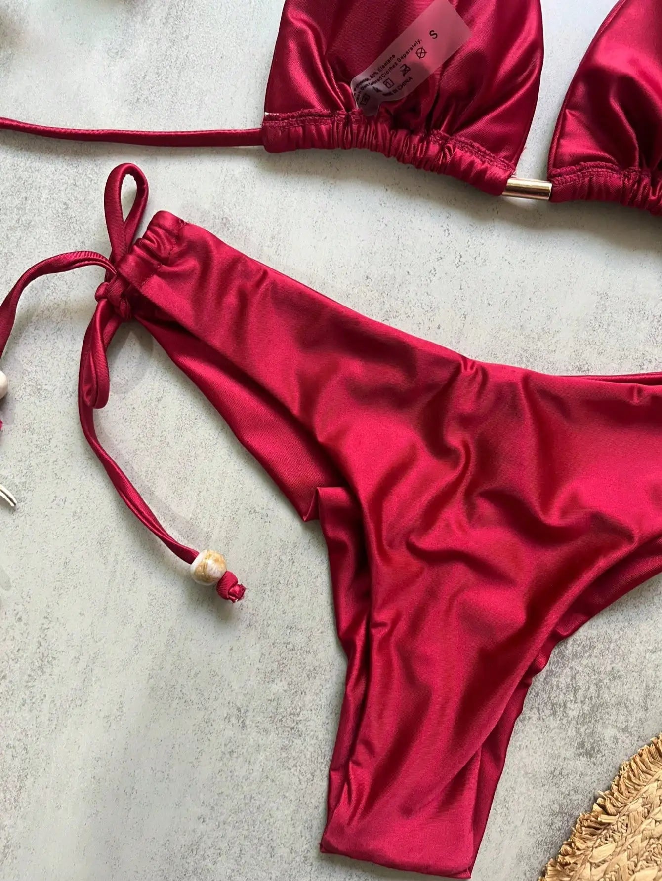 RUOTONGSEPT Folds Bikini