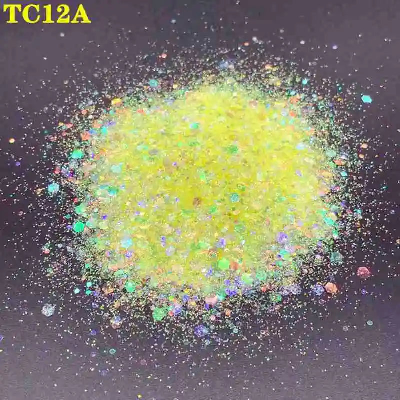 1KG Wholesale Mixed Size Holographic Nails Sequins Manicure Glitter Flakes Paillettes Nail Art Decorations Body/Face Glitter
