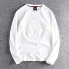 Minimalist Embossed Logo Long Sleeve Tee