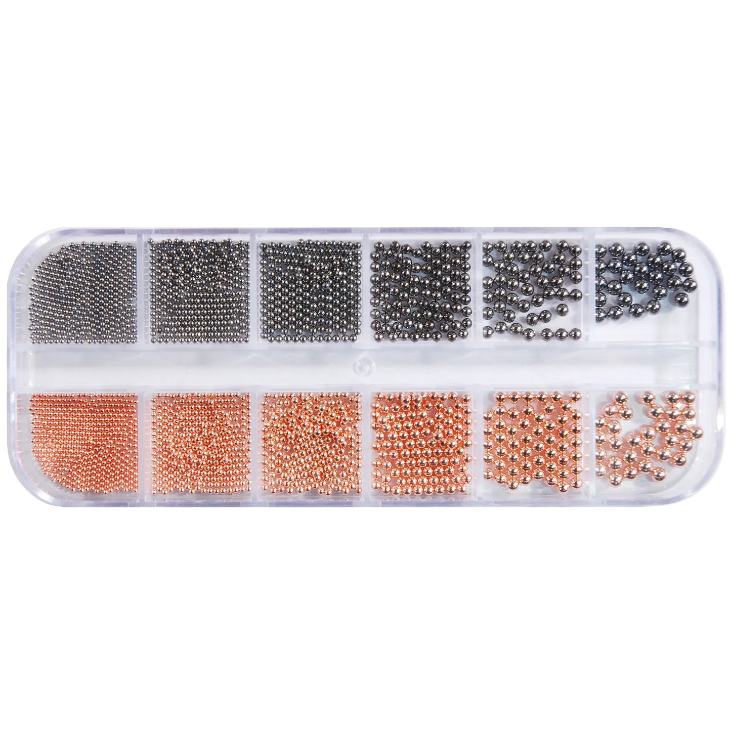 Gold/Silver Stainless Steel Nail Art Beads 3D Mini Alloy Caviar Ball Nail Charm Metal Micro Caviars DIY Nails Jewelry Accessorie